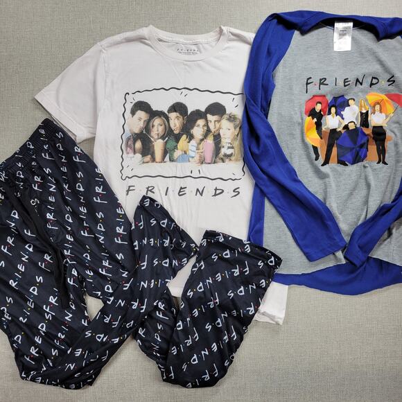 Pjammy FRIENDS TV Series Womens 3-Piece Pajama Bundle Set Size S Warner Bros - Picture 12 of 12
